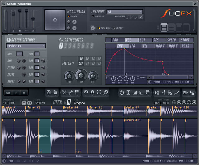 Slicex is an advanced beat slicer.